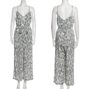 L'agence silk animal print jumpsuit